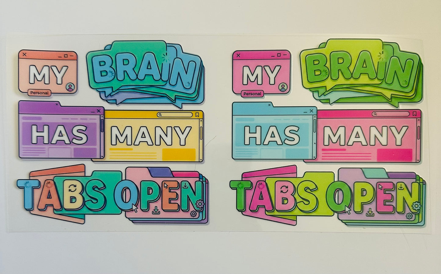 My brain has many tabs open