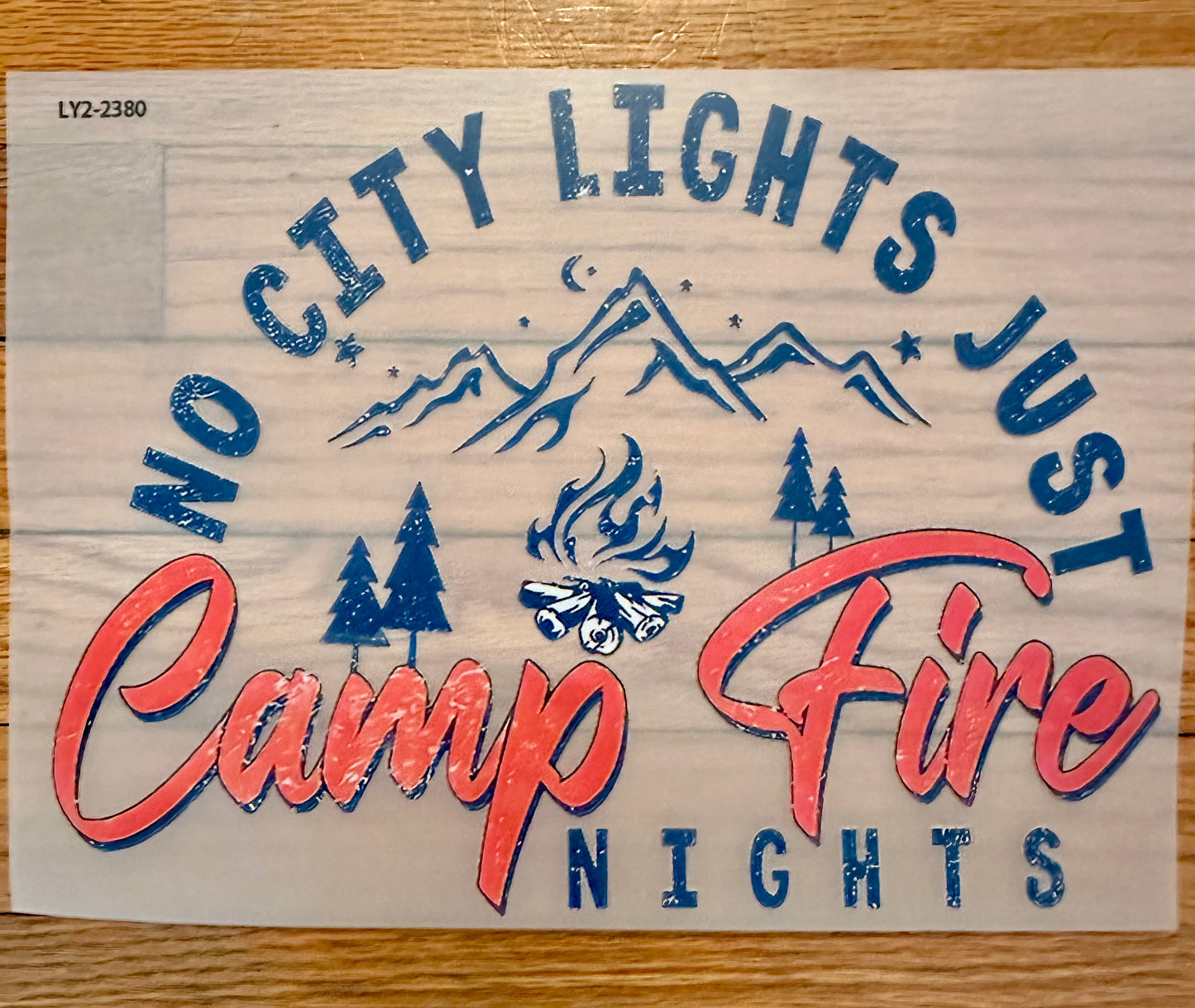 No city lights just campfire nights