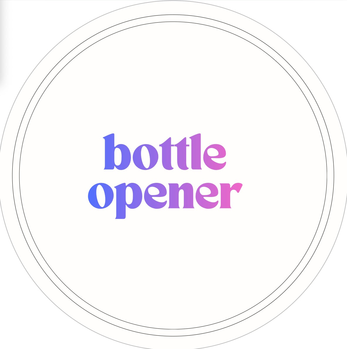 Bottle opener
