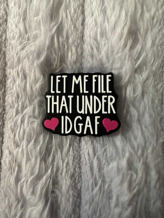 Let me file that under IDGAF