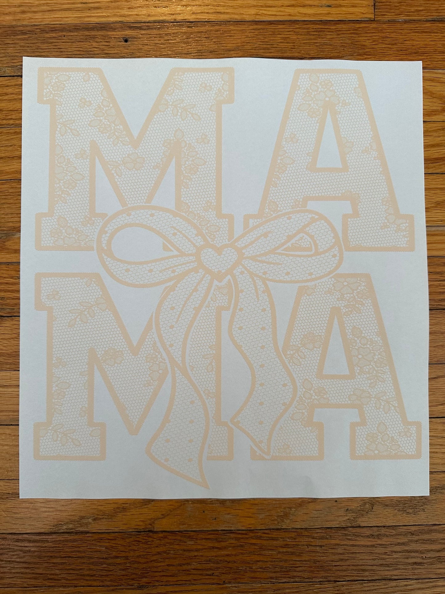 Cream Mama Bow