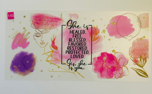 She is healed..