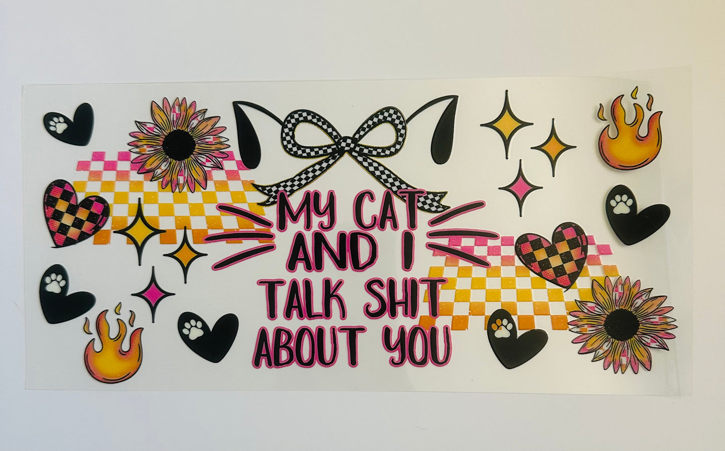 My cat and I talk sh!t about you