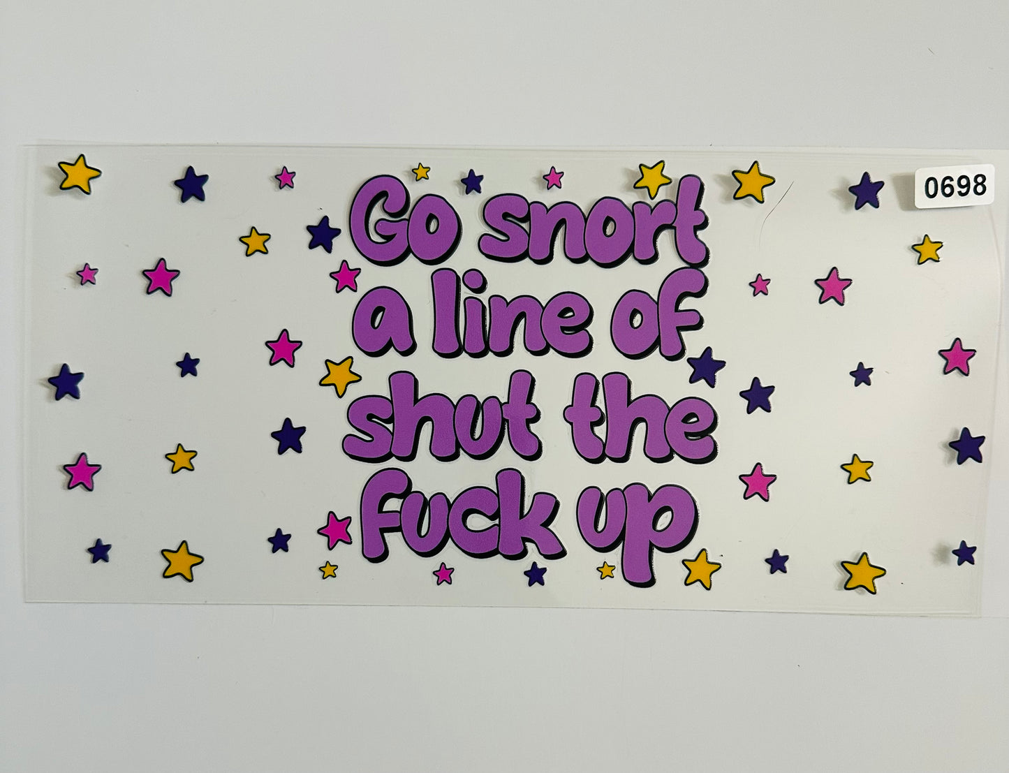 Go snort a line of shut the f*ck up