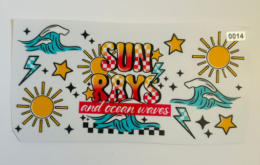 Sun rays & ocean waves