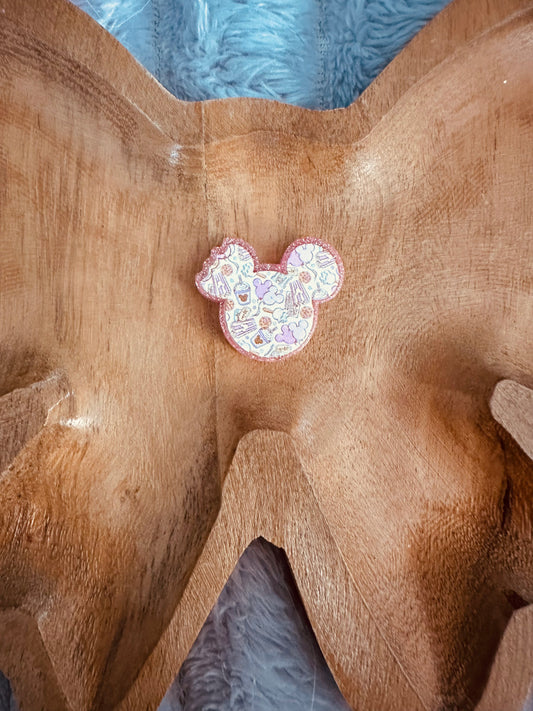 Glitter mouse head (acrylic)
