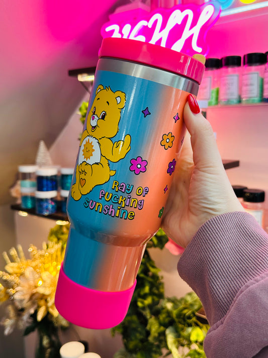 40oz Swear Bear w/keychain