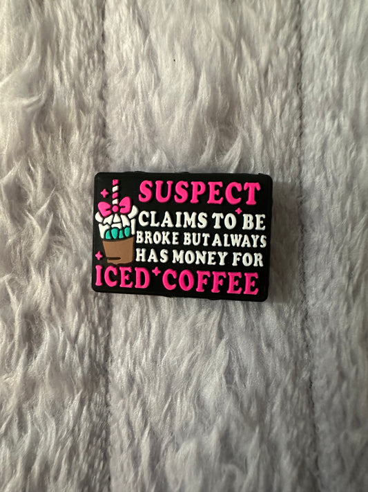 Suspect claims to be broke but has money for iced coffee